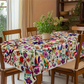 Retro Floral Tablecloth