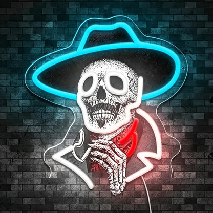 LED Skull Neon Sign