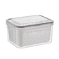 3-Piece Fruit Drain Basket and Storage Container Set with Lids