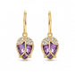 Elegant Rosebud C-Shaped Hoop Earrings