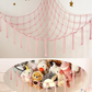 Corner Toy Hammock with Tulle Tassels