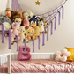 Corner Toy Hammock with Tulle Tassels