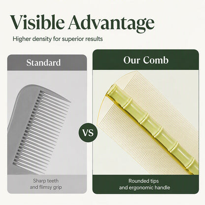 ⏳ LIMITED TIME 50% OFF! ⏰ Double-Sided Ultra-Fine Tooth Comb – Scalp Health Design, Ergonomic Grip & Dense Teeth for Gentle Detangling 🪮