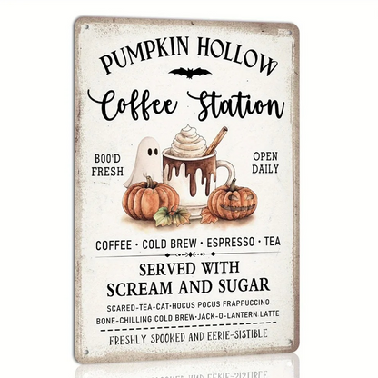 Halloween Coffee Station Sign