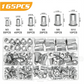 Knurled Rivet Nut Assortment Kit