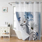 Elegant Printed Double Layer Grommet Shower Curtain