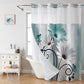 Elegant Printed Double Layer Grommet Shower Curtain