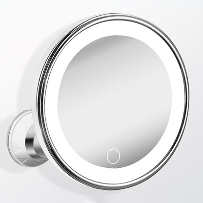 10x Magnifying Makeup Mirror with LED Light and Suction Cup