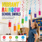 Colorful Pencil Hanging Swirl Party Decorations
