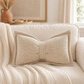 📢📢50%OFF ⏰Soft Chenille Bow-Shaped Throw Pillow