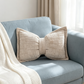 📢📢50%OFF ⏰Soft Chenille Bow-Shaped Throw Pillow