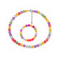 Rainbow Cat's Eye Beaded Necklace