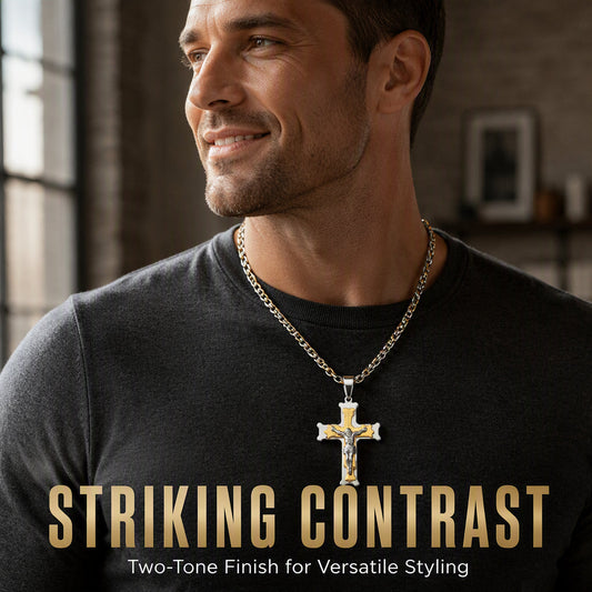 Bold Cross Pendant Necklace