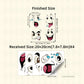 📢📢50% OFF !! ⏰️ 4 Sheets Funny Smiley Face Stickers