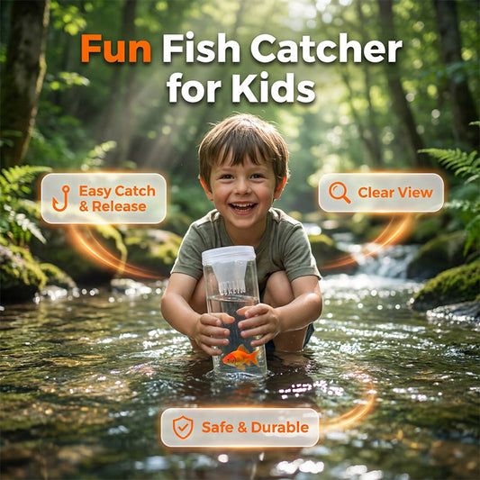 🐟 LIMITED‑TIME 50% OFF! 💥 Children Outdoor Adventure Fish Catching Bottle Toy – Anti‑Escape, Shatter‑Proof, Portable ✨