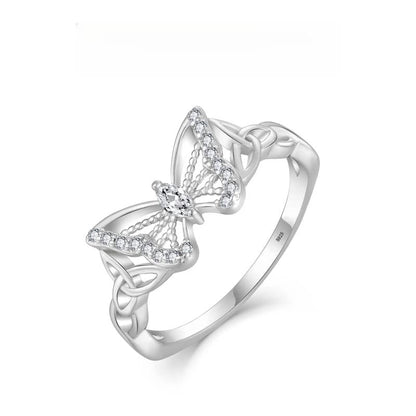 🦋Refined Delicate Butterfly Accent Ring💍