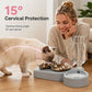 2-in-1 Ergonomic Elevated Tilted Pet Bowl