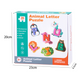 26-Piece Wooden Letter & Animal Matching Toy