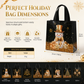 📢📢40% OFF !! ⏰Black Christmas Non Woven Gift Tote Bag Holiday Present Packaging Bag 23x22x11cm