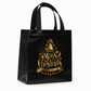 📢📢40% OFF !! ⏰Black Christmas Non Woven Gift Tote Bag Holiday Present Packaging Bag 23x22x11cm