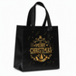 📢📢40% OFF !! ⏰Black Christmas Non Woven Gift Tote Bag Holiday Present Packaging Bag 23x22x11cm