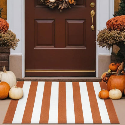 🚪Simple Striped Non‑Slip Door Mat ✨ Durable Striped Doormat for Home Entrance