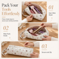 ⏳🔥LIMITED-TIME 50% OFF! ⏰Portable Quilted Travel Storage Bag with Handle for Hair Dryer Curling Iron and Hair Straightener🐆