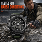 Tactical Style 50M Waterproof Multifunctional Digital Sports Watch