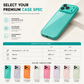 Full Coverage Ice Feeling Glass Phone Case with Built-in Camera Lens Protector Compatible