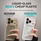Full Coverage Ice Feeling Glass Phone Case with Built-in Camera Lens Protector Compatible