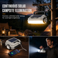 Solar Rechargeable LED Camping Lantern Multifunctional Handheld Work Light with Long Battery Life for Outdoor Emergencies