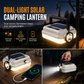 Solar Rechargeable LED Camping Lantern Multifunctional Handheld Work Light with Long Battery Life for Outdoor Emergencies