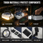 Solar Rechargeable LED Camping Lantern Multifunctional Handheld Work Light with Long Battery Life for Outdoor Emergencies