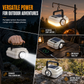 Solar Rechargeable LED Camping Lantern Multifunctional Handheld Work Light with Long Battery Life for Outdoor Emergencies