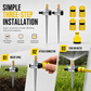 Automatic Rotating Lawn Sprinkler with Alloy Ground Spike and Copper Nozzle Garden Irrigation Tool Set