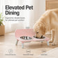 Elevated Detachable Pet Double Bowls