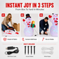 5Ft Christmas Inflatable Snowman with Rotating LED Lights