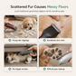 Low Noise Pet Grooming Kit with Vacuum Electric Hair Clippers and Complete Shedding Tool Set
