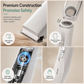 Low Noise Pet Grooming Kit with Vacuum Electric Hair Clippers and Complete Shedding Tool Set