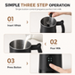 400W Automatic Electric Milk Frother and Hot and Cold Milk Foamer Household Milk Foaming Mixing Cup for Coffee