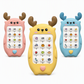 Cartoon Deer Baby Toy Phone Bilingual Early Educational Simulation Smartphone with Music and Stories for Toddlers