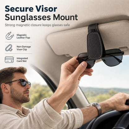 ⏳Limited-time 50% off⏰Car Sunglasses Holder Double Clip Eyeglasses Mount and Ticket Card Clip🚗🕶️