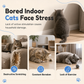 🐱 Interactive Cat Toy: Automatic Bouncing Mouse, Electric Retractable String, Clamp Mount, Safe Play