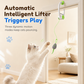 🐱 Interactive Cat Toy: Automatic Bouncing Mouse, Electric Retractable String, Clamp Mount, Safe Play