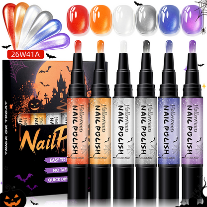 📢📢40% OFF !! ⏰Quick-Dry Halloween Nail Polish Pen Set