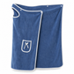 Soft Thick Coral Fleece Wearable Bath Towel Skirt Highly Absorbent Strap Bath Wrap with Pocket and Bow