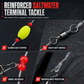 🎣 Pre-Tied Surf Fishing Rigs: High-Buoyancy Floats, Forged Circle Hooks, 90lb Leader, Ready to Use