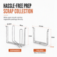 📢📢50% OFF !! ⏰Foldable 304 Stainless Steel Trash Bag Holder Stand for Kitchen and Outdoor Storage