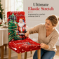 Christmas Elastic Stretch Chair Cover Full Slipcover for High Back Dining Chairs