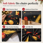 Christmas Elastic Stretch Chair Cover Full Slipcover for High Back Dining Chairs